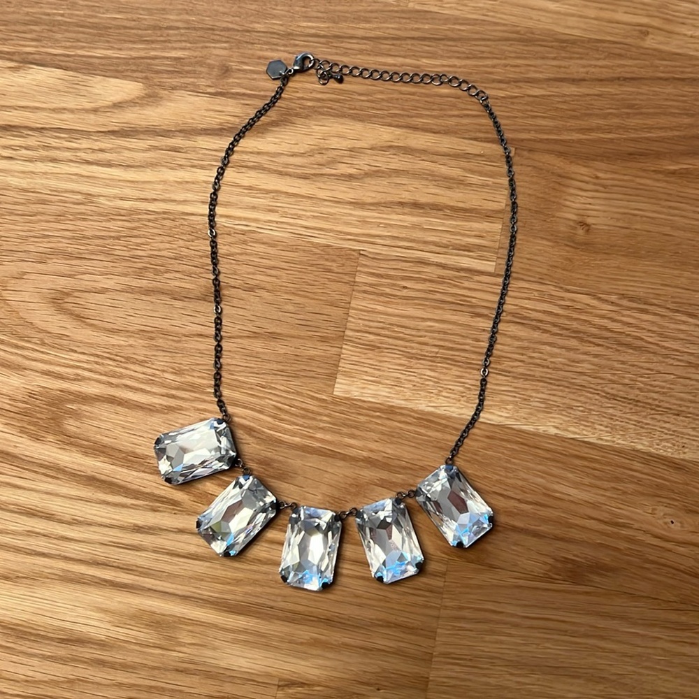 Touchstone Crystal By Swarovski Necklace 5 stone​